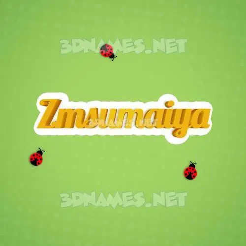 zmsumaiya in Ladybugs style - 3D name wallpaper zmsumaiya in Ladybugs style - 3D name wallpaper