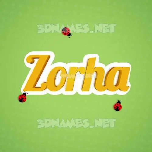 zorha in Ladybugs style - 3D name wallpaper zorha in Ladybugs style - 3D name wallpaper