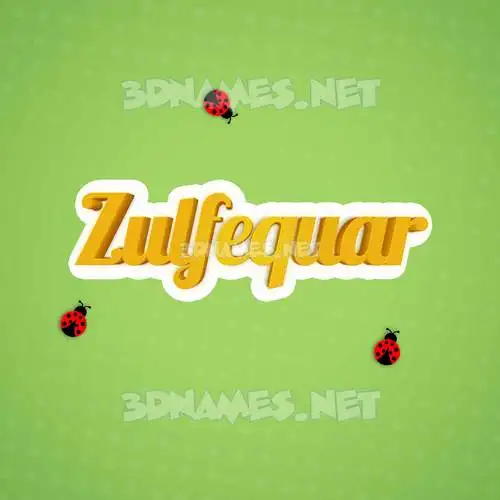 zulfequar in Ladybugs style - 3D name wallpaper zulfequar in Ladybugs style - 3D name wallpaper
