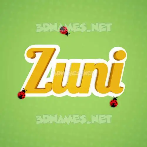 zuni in Ladybugs style - 3D name wallpaper zuni in Ladybugs style - 3D name wallpaper