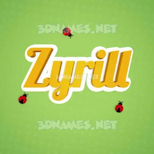 zyrill in Ladybugs style - 3D name wallpaper zyrill in Ladybugs style - 3D name wallpaper