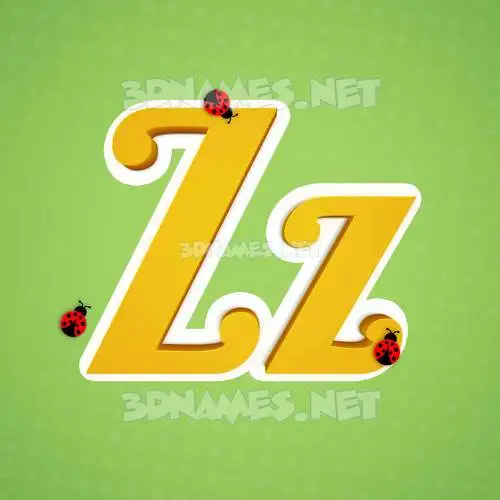 zz in Ladybugs style - 3D name wallpaper zz in Ladybugs style - 3D name wallpaper