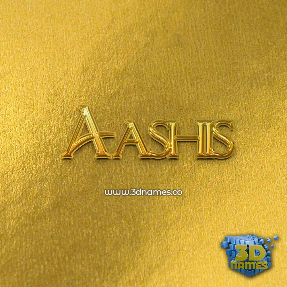 aashis in All Gold style - 3D name wallpaper aashis in All Gold style - 3D name wallpaper