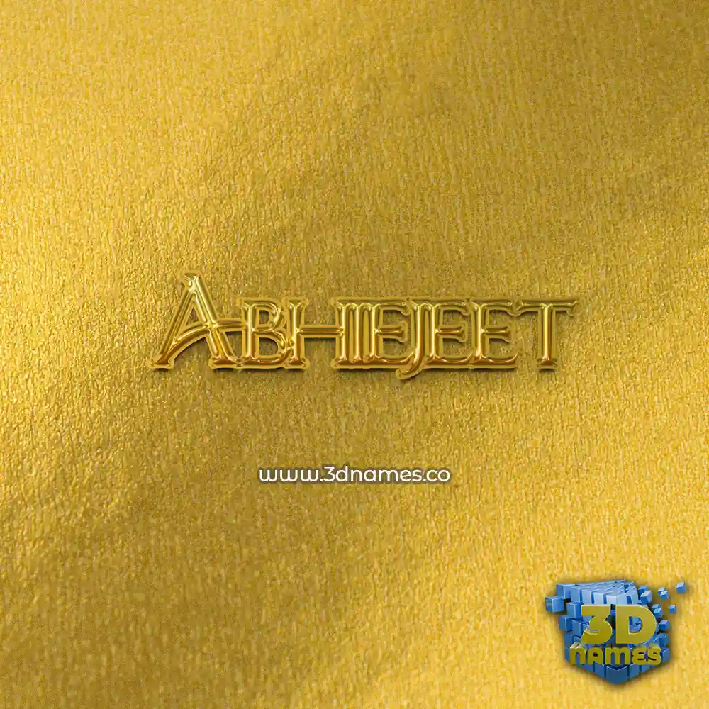 abhiejeet in All Gold style - 3D name wallpaper abhiejeet in All Gold style - 3D name wallpaper