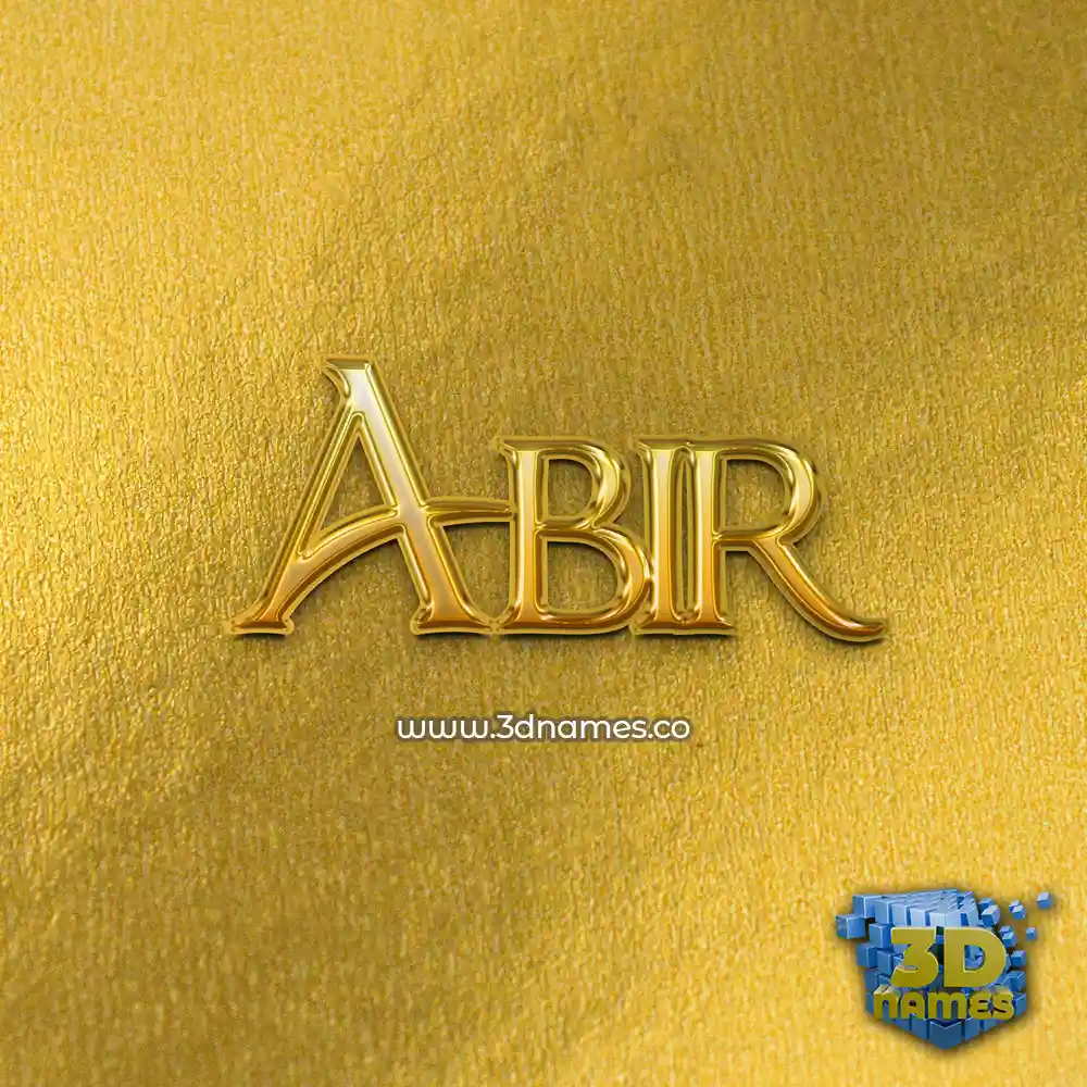 abir in All Gold style - 3D name wallpaper abir in All Gold style - 3D name wallpaper