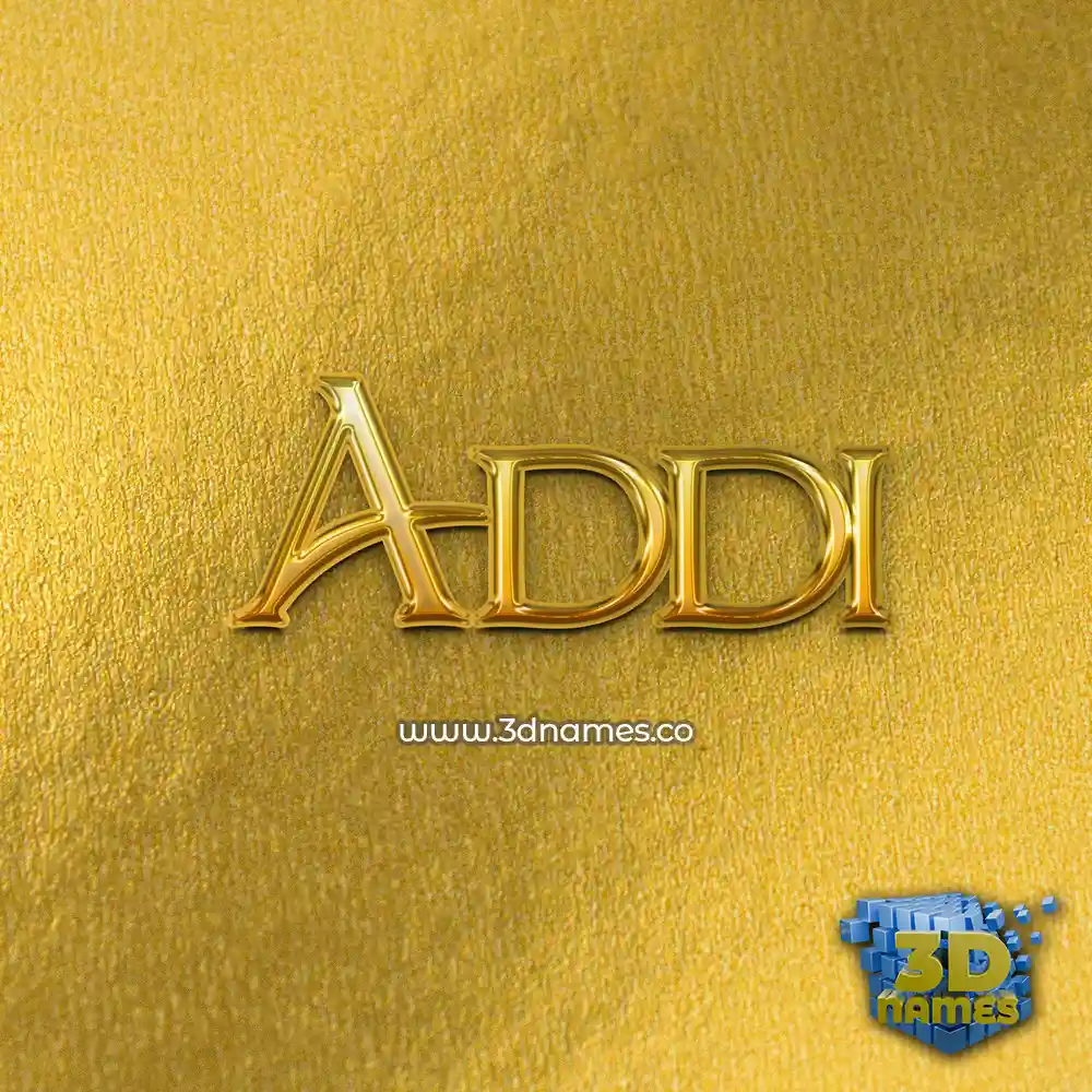 addi in All Gold style - 3D name wallpaper addi in All Gold style - 3D name wallpaper