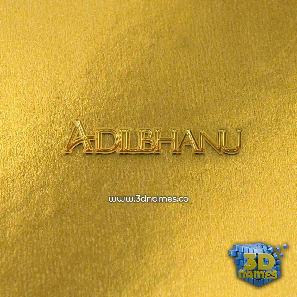 adilbhanu in All Gold style - 3D name wallpaper adilbhanu in All Gold style - 3D name wallpaper