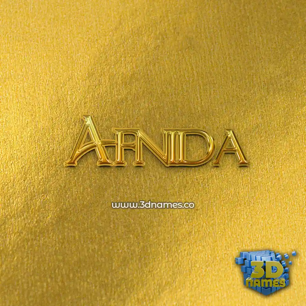 afnida in All Gold style - 3D name wallpaper