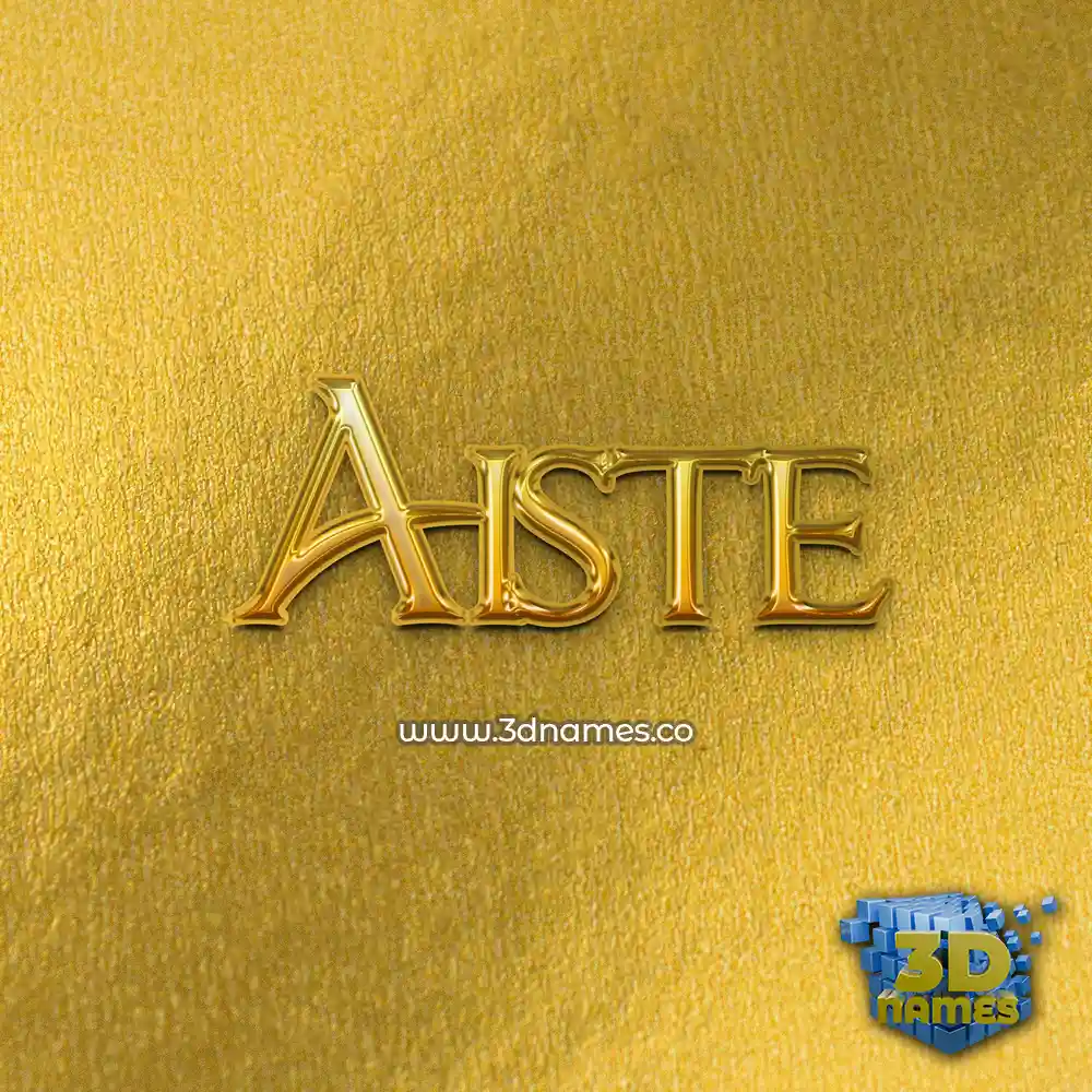 aiste in All Gold style - 3D name wallpaper aiste in All Gold style - 3D name wallpaper