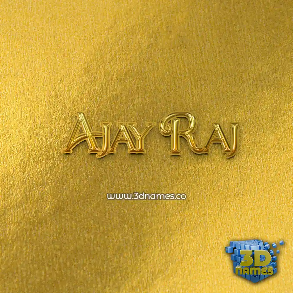 ajay raj in All Gold style - 3D name wallpaper ajay raj in All Gold style - 3D name wallpaper