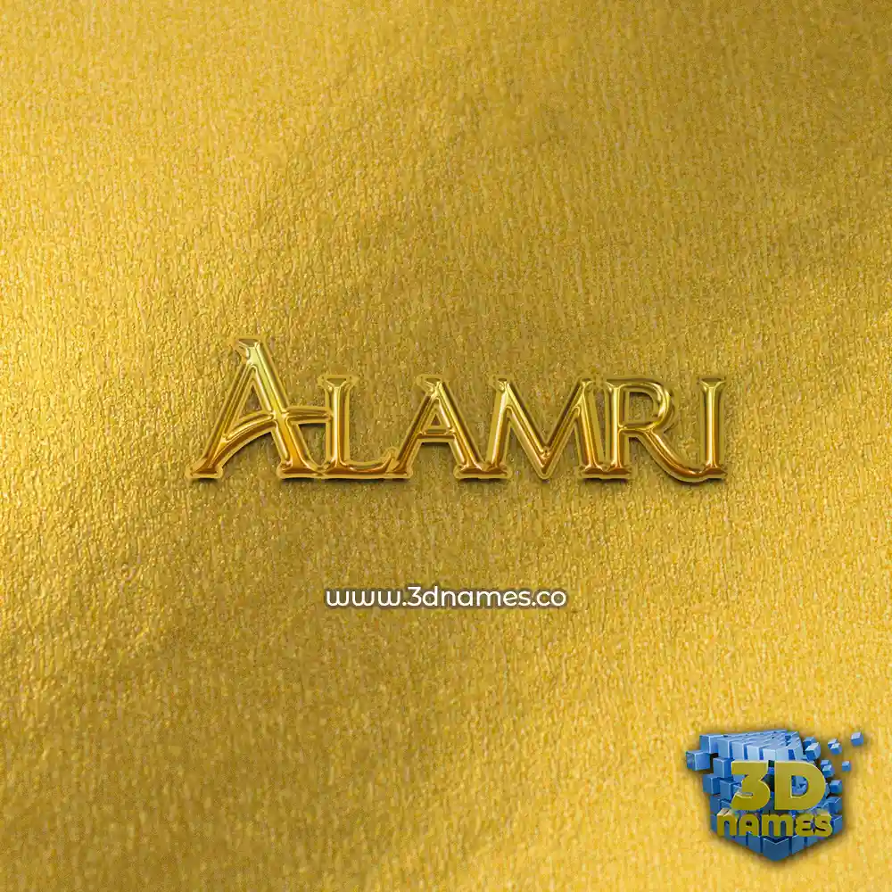 alamri in All Gold style - 3D name wallpaper alamri in All Gold style - 3D name wallpaper