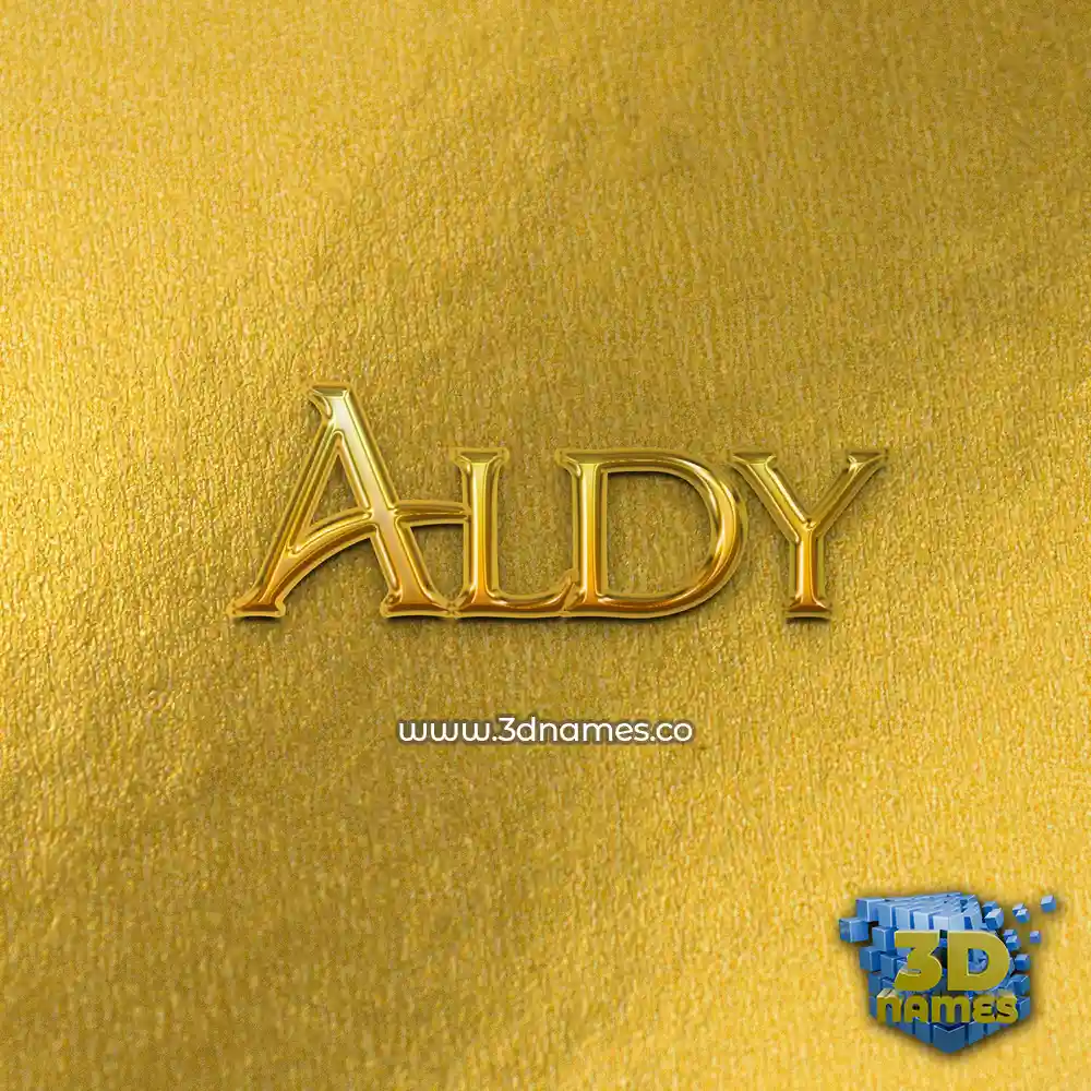 aldy in All Gold style - 3D name wallpaper aldy in All Gold style - 3D name wallpaper