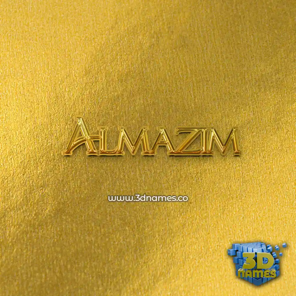 almazim in All Gold style - 3D name wallpaper almazim in All Gold style - 3D name wallpaper