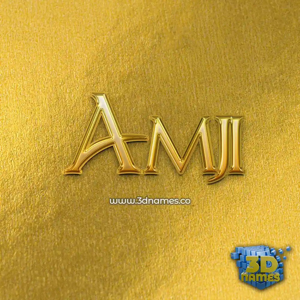 amji in All Gold style - 3D name wallpaper amji in All Gold style - 3D name wallpaper