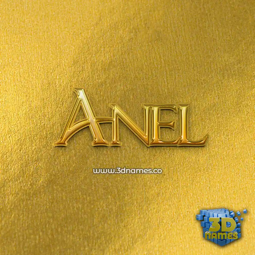 anel in All Gold style - 3D name wallpaper anel in All Gold style - 3D name wallpaper