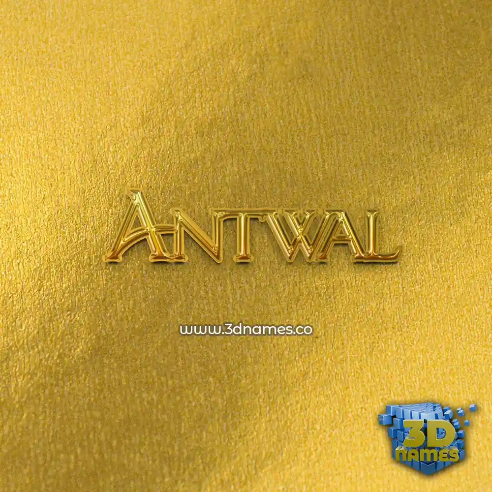 antwal in All Gold style - 3D name wallpaper antwal in All Gold style - 3D name wallpaper