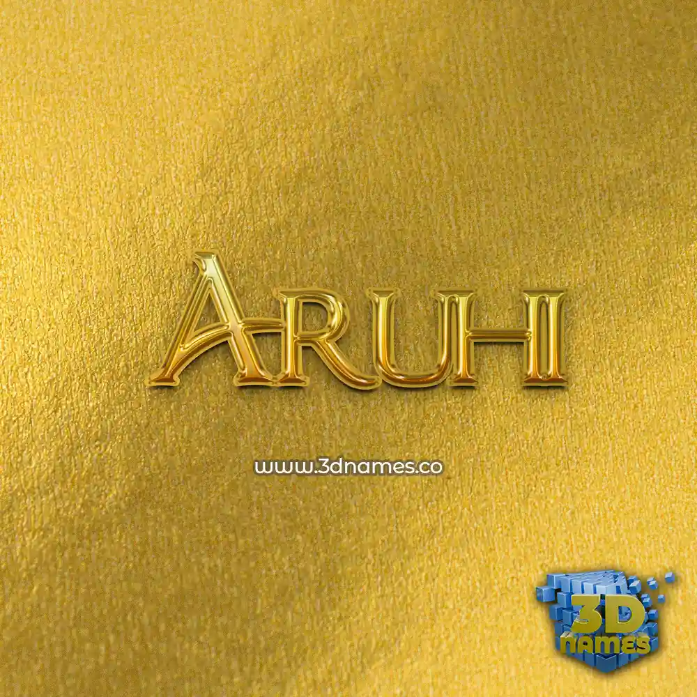 aruhi in All Gold style - 3D name wallpaper aruhi in All Gold style - 3D name wallpaper