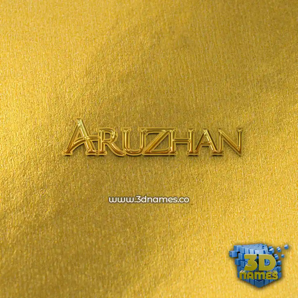 aruzhan in All Gold style - 3D name wallpaper aruzhan in All Gold style - 3D name wallpaper