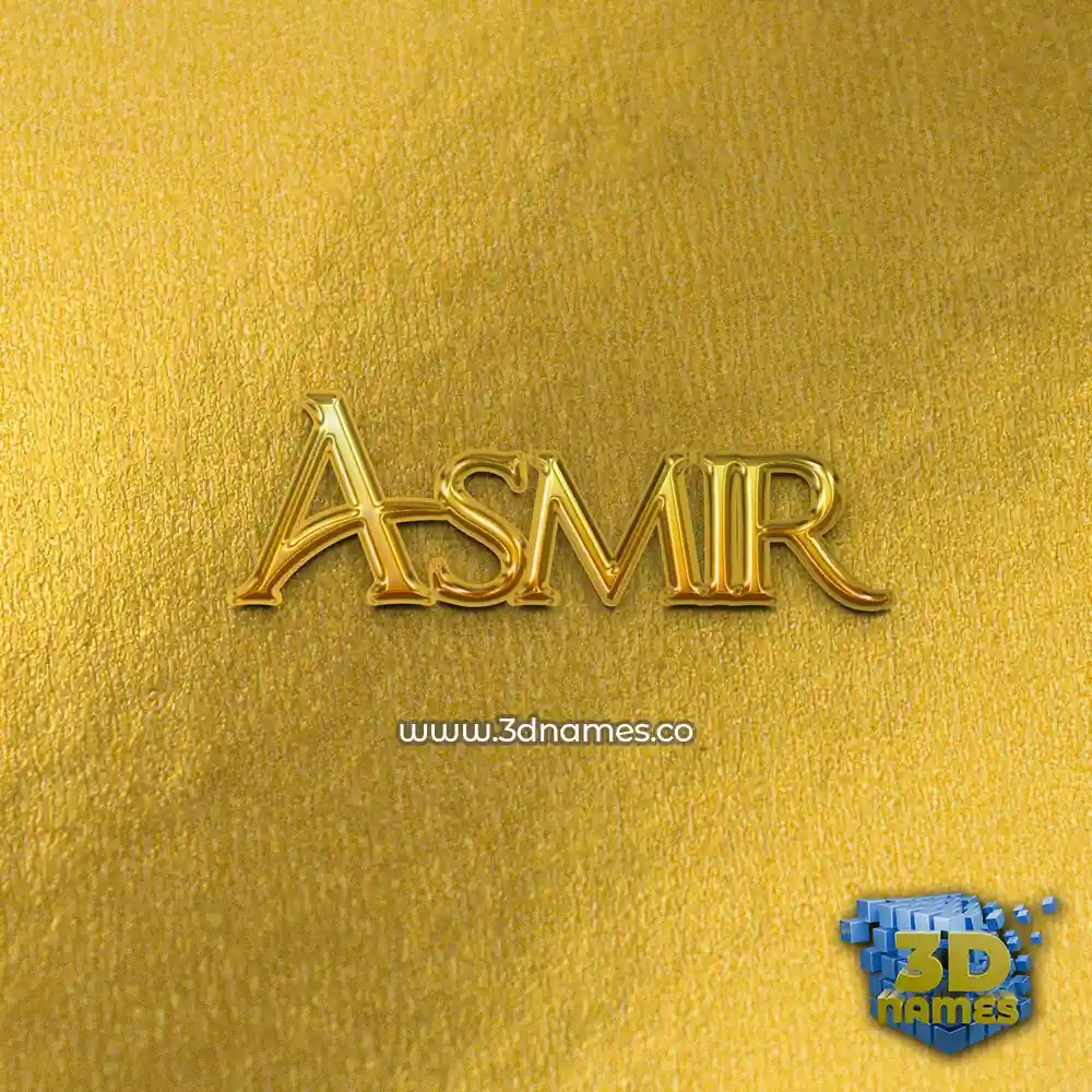 asmir in All Gold style - 3D name wallpaper asmir in All Gold style - 3D name wallpaper
