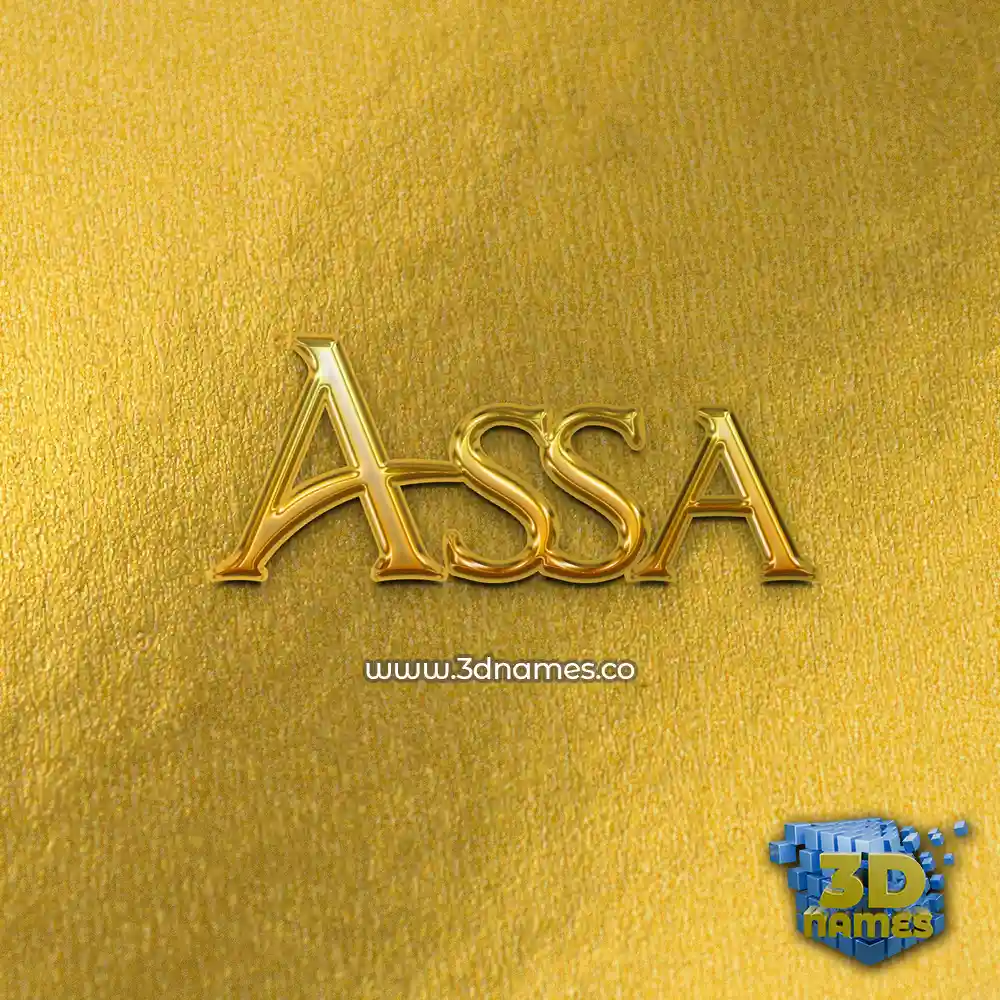 assa in All Gold style - 3D name wallpaper assa in All Gold style - 3D name wallpaper