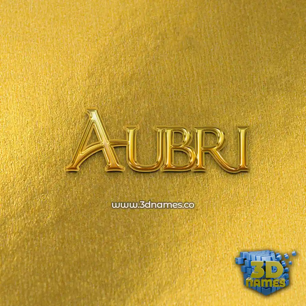aubri in All Gold style - 3D name wallpaper aubri in All Gold style - 3D name wallpaper