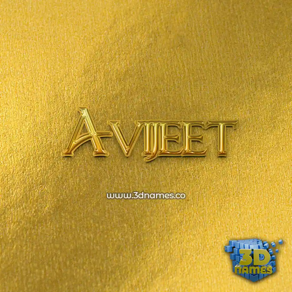 avijeet in All Gold style - 3D name wallpaper avijeet in All Gold style - 3D name wallpaper