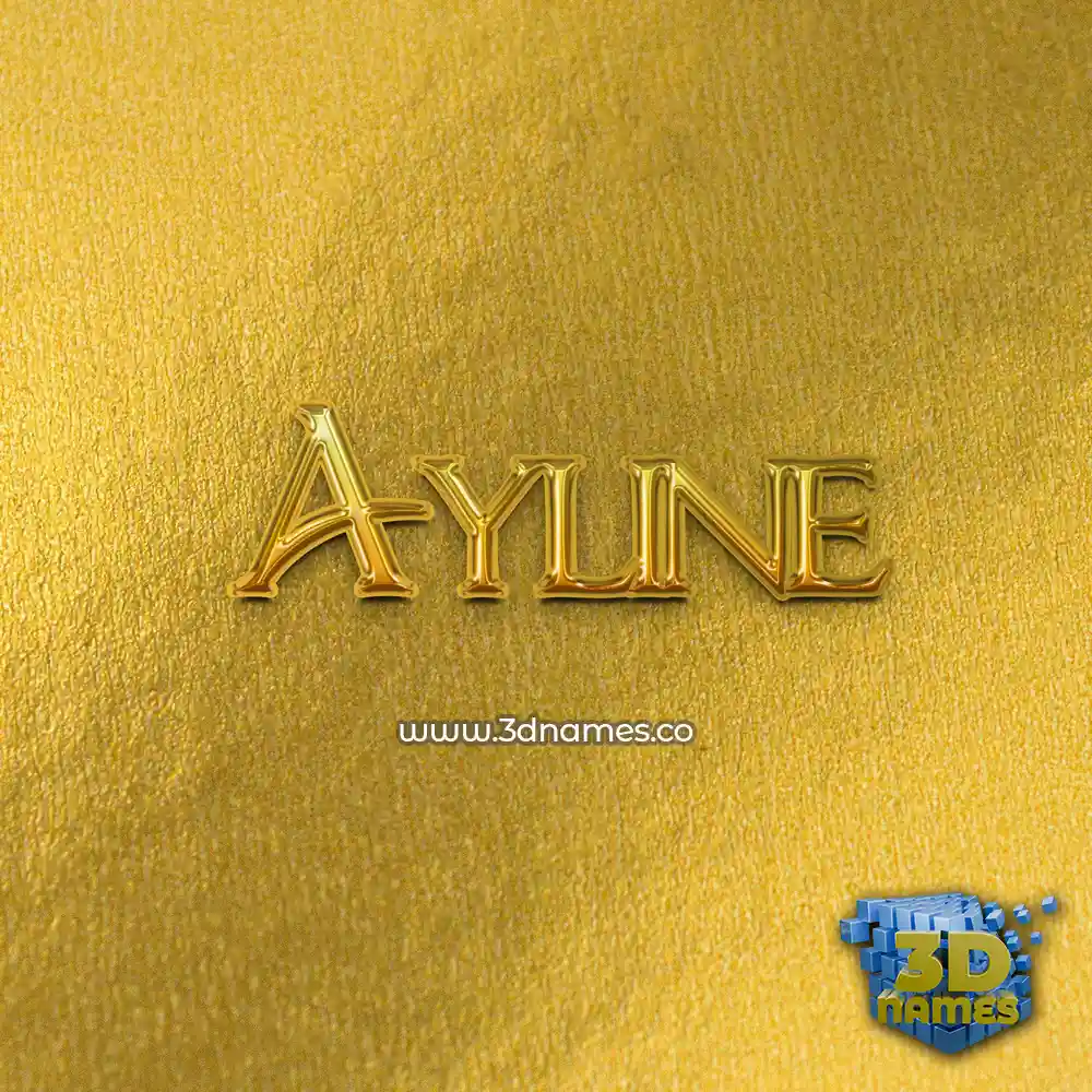 ayline in All Gold style - 3D name wallpaper ayline in All Gold style - 3D name wallpaper