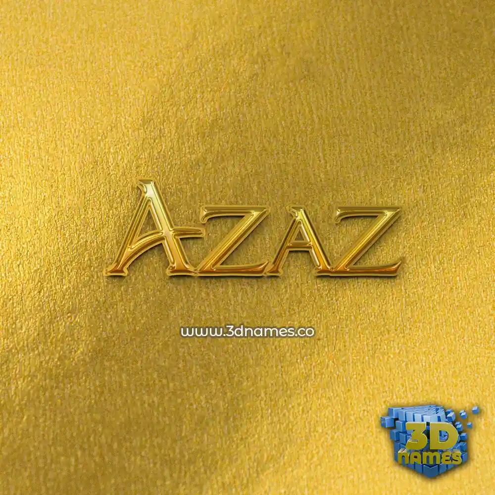 azaz in All Gold style - 3D name wallpaper azaz in All Gold style - 3D name wallpaper