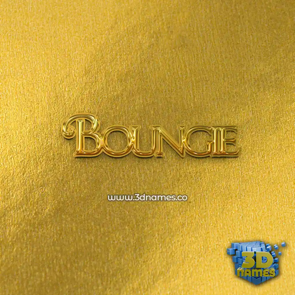 boungie in All Gold style - 3D name wallpaper boungie in All Gold style - 3D name wallpaper