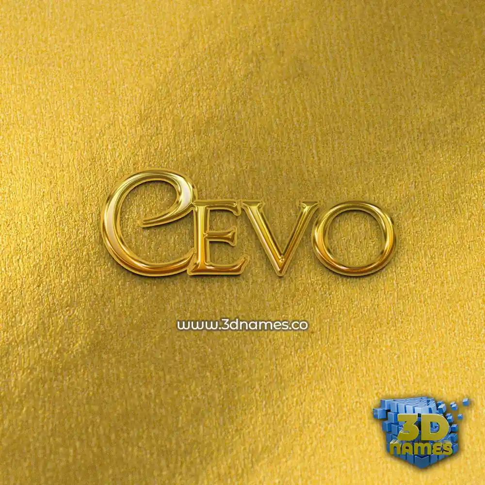 cevo in All Gold style - 3D name wallpaper cevo in All Gold style - 3D name wallpaper