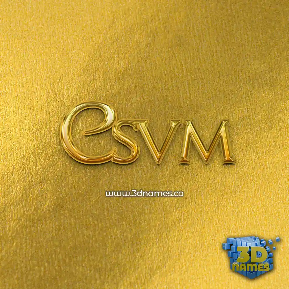 csvm in All Gold style - 3D name wallpaper csvm in All Gold style - 3D name wallpaper