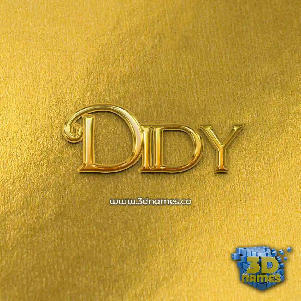 didy in All Gold style - 3D name wallpaper