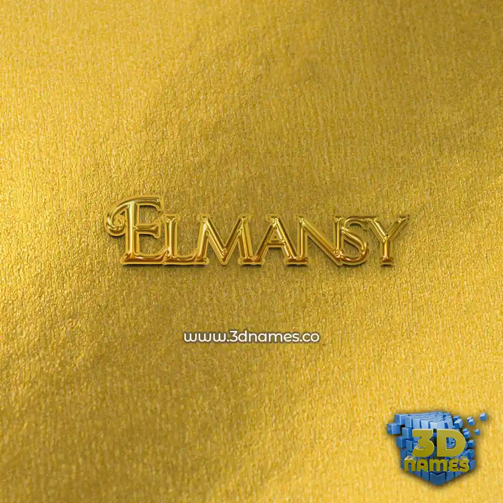 elmansy in All Gold style - 3D name wallpaper elmansy in All Gold style - 3D name wallpaper