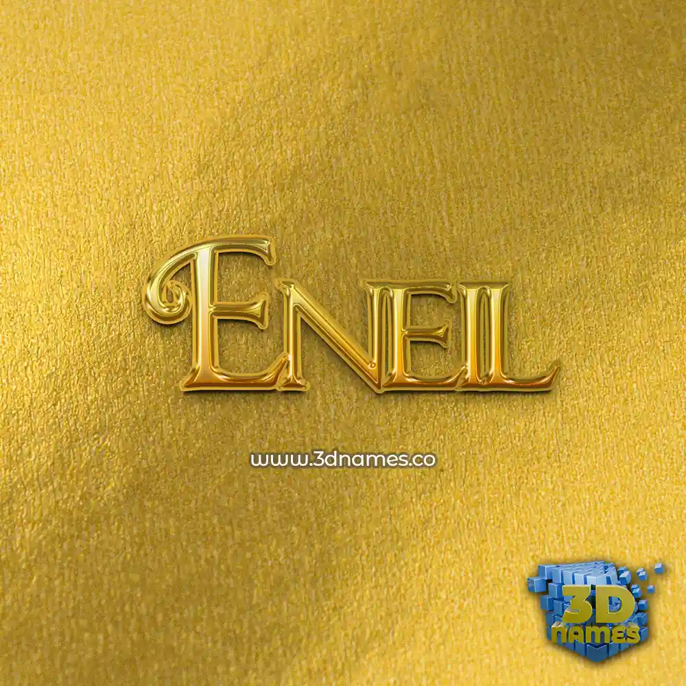 eneil in All Gold style - 3D name wallpaper eneil in All Gold style - 3D name wallpaper