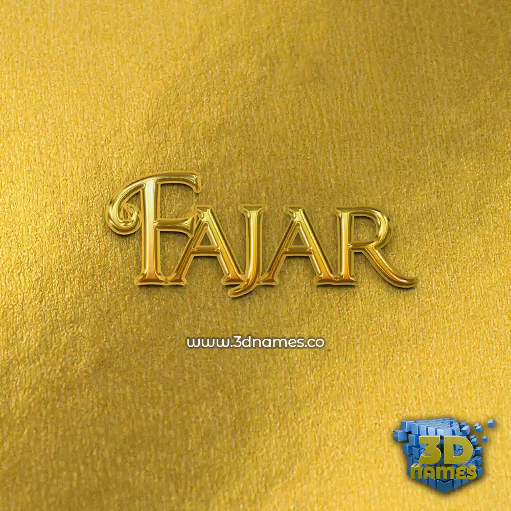 fajar in All Gold style - 3D name wallpaper fajar in All Gold style - 3D name wallpaper