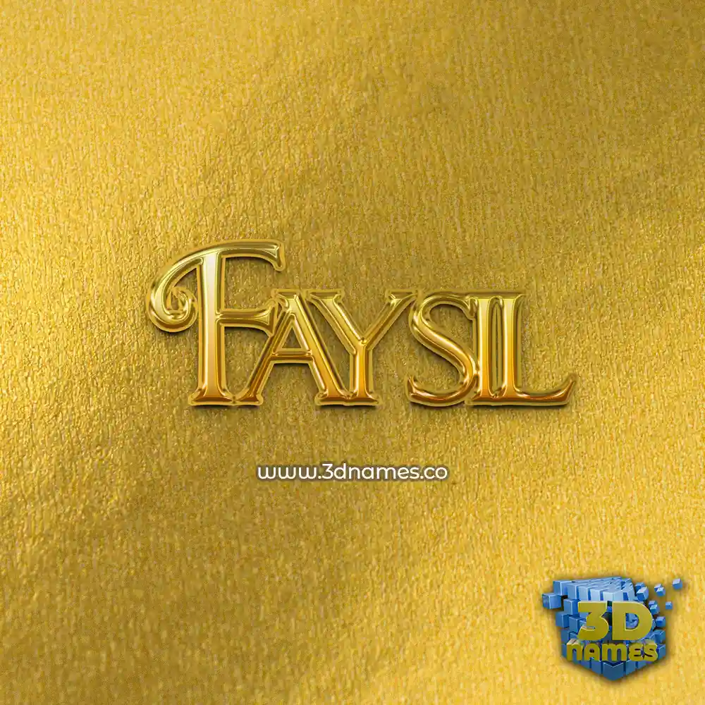 faysil in All Gold style - 3D name wallpaper faysil in All Gold style - 3D name wallpaper