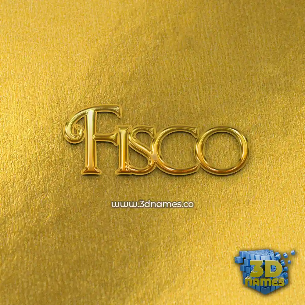 fisco in All Gold style - 3D name wallpaper fisco in All Gold style - 3D name wallpaper
