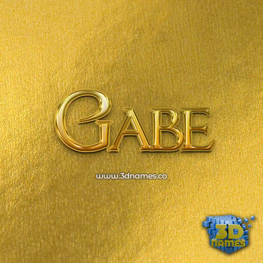 gabe in All Gold style - 3D name wallpaper gabe in All Gold style - 3D name wallpaper