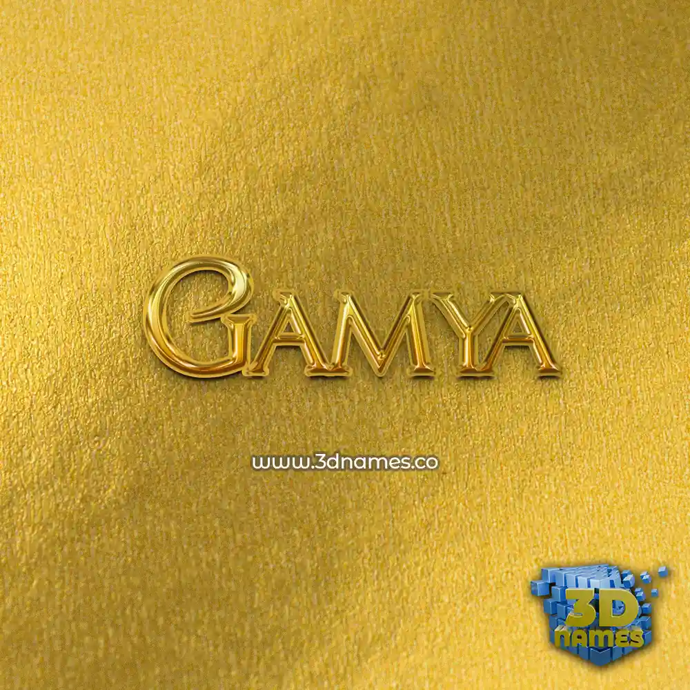 gamya in All Gold style - 3D name wallpaper gamya in All Gold style - 3D name wallpaper