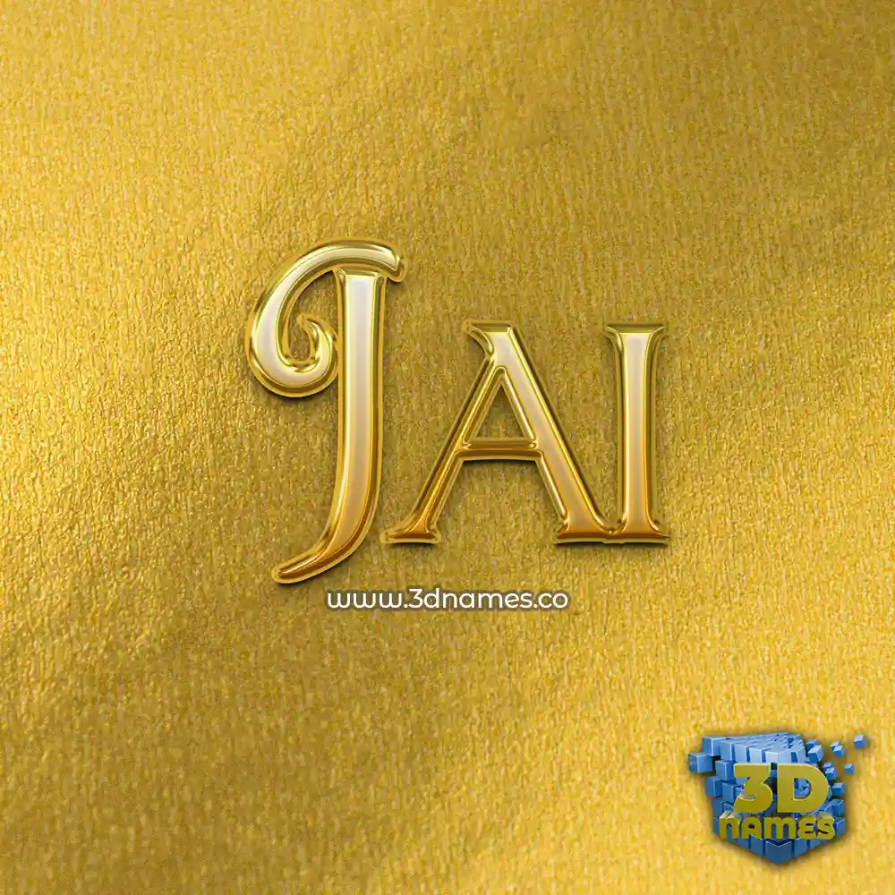 jai in All Gold style - 3D name wallpaper jai in All Gold style - 3D name wallpaper