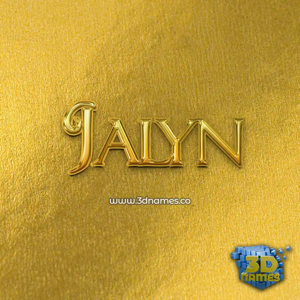 jalyn in All Gold style - 3D name wallpaper jalyn in All Gold style - 3D name wallpaper