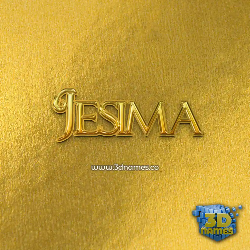 jesima in All Gold style - 3D name wallpaper jesima in All Gold style - 3D name wallpaper