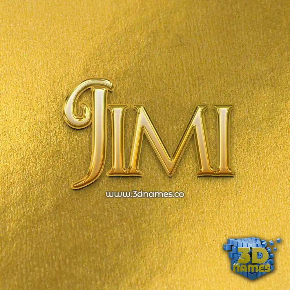 jimi in All Gold style - 3D name wallpaper jimi in All Gold style - 3D name wallpaper