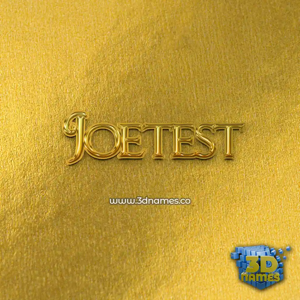 joetest in All Gold style - 3D name wallpaper joetest in All Gold style - 3D name wallpaper
