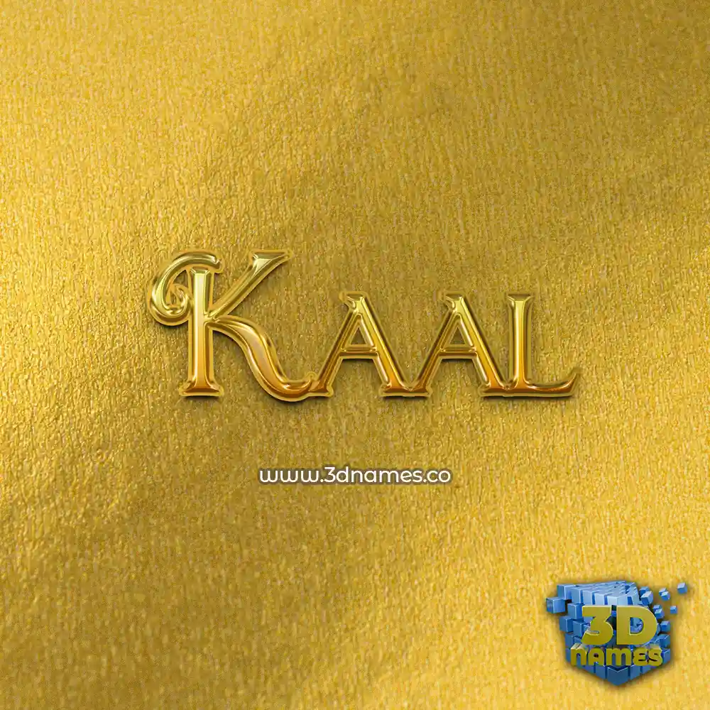 kaal in All Gold style - 3D name wallpaper kaal in All Gold style - 3D name wallpaper