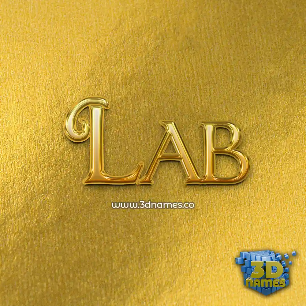 lab in All Gold style - 3D name wallpaper lab in All Gold style - 3D name wallpaper