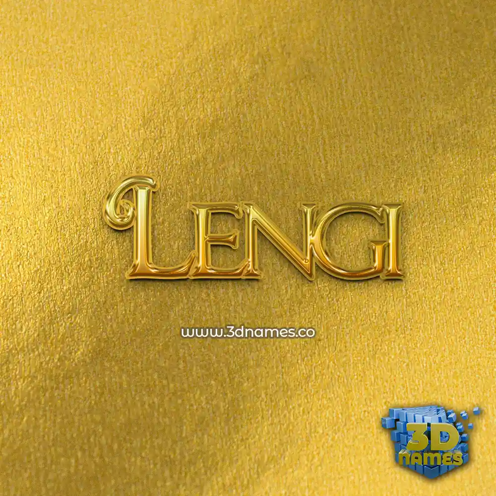 lengi in All Gold style - 3D name wallpaper lengi in All Gold style - 3D name wallpaper