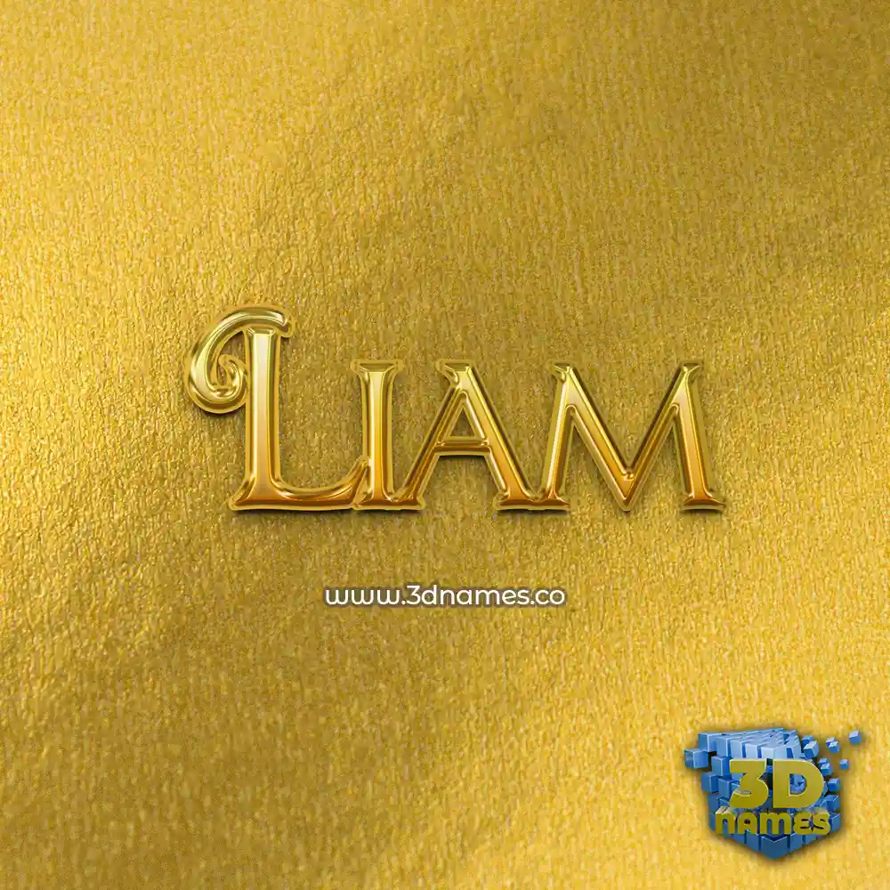liam in All Gold style - 3D name wallpaper liam in All Gold style - 3D name wallpaper