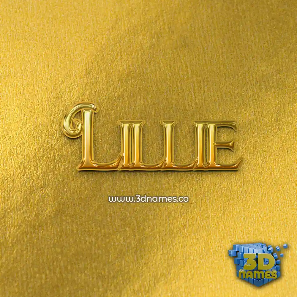 lillie in All Gold style - 3D name wallpaper lillie in All Gold style - 3D name wallpaper