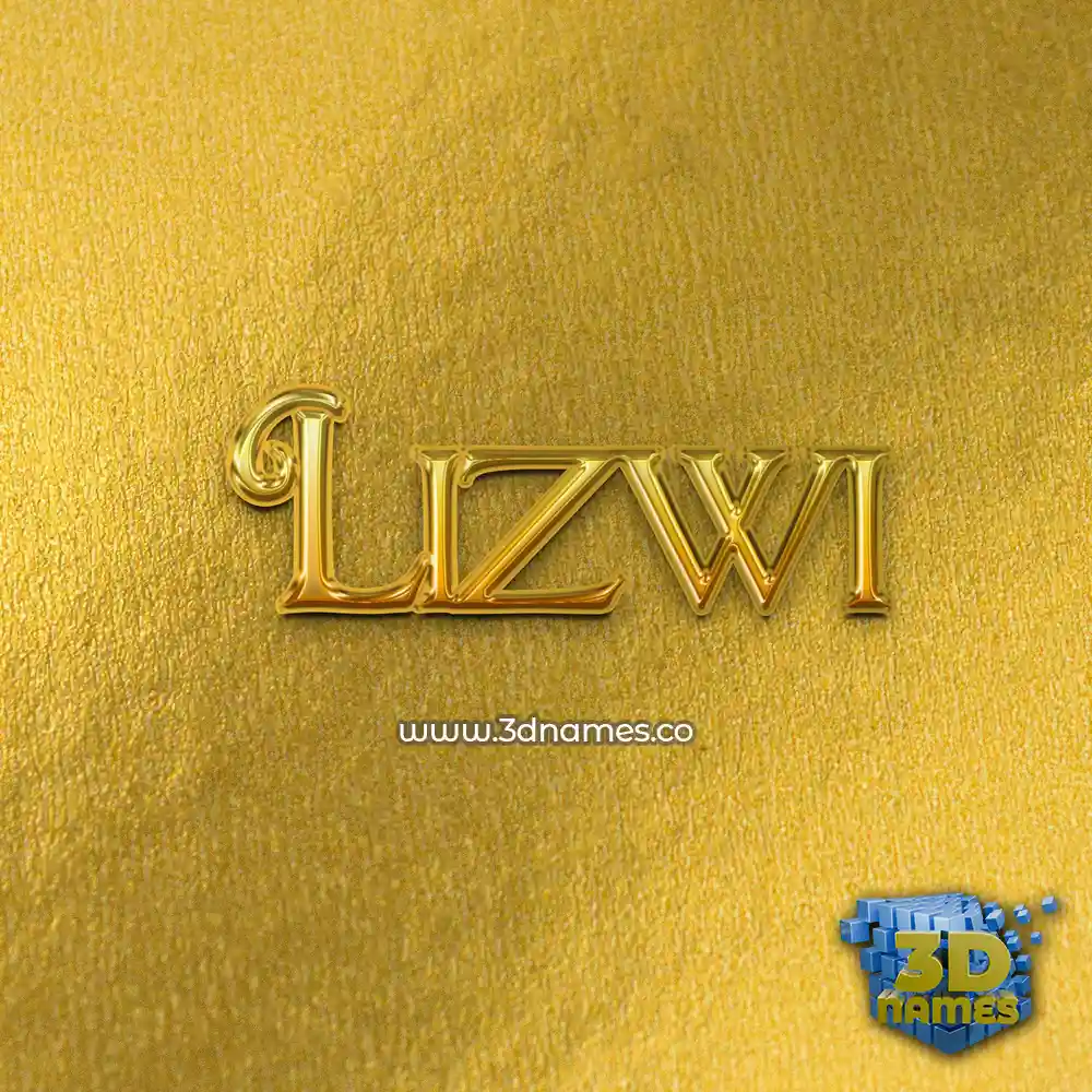 lizwi in All Gold style - 3D name wallpaper lizwi in All Gold style - 3D name wallpaper